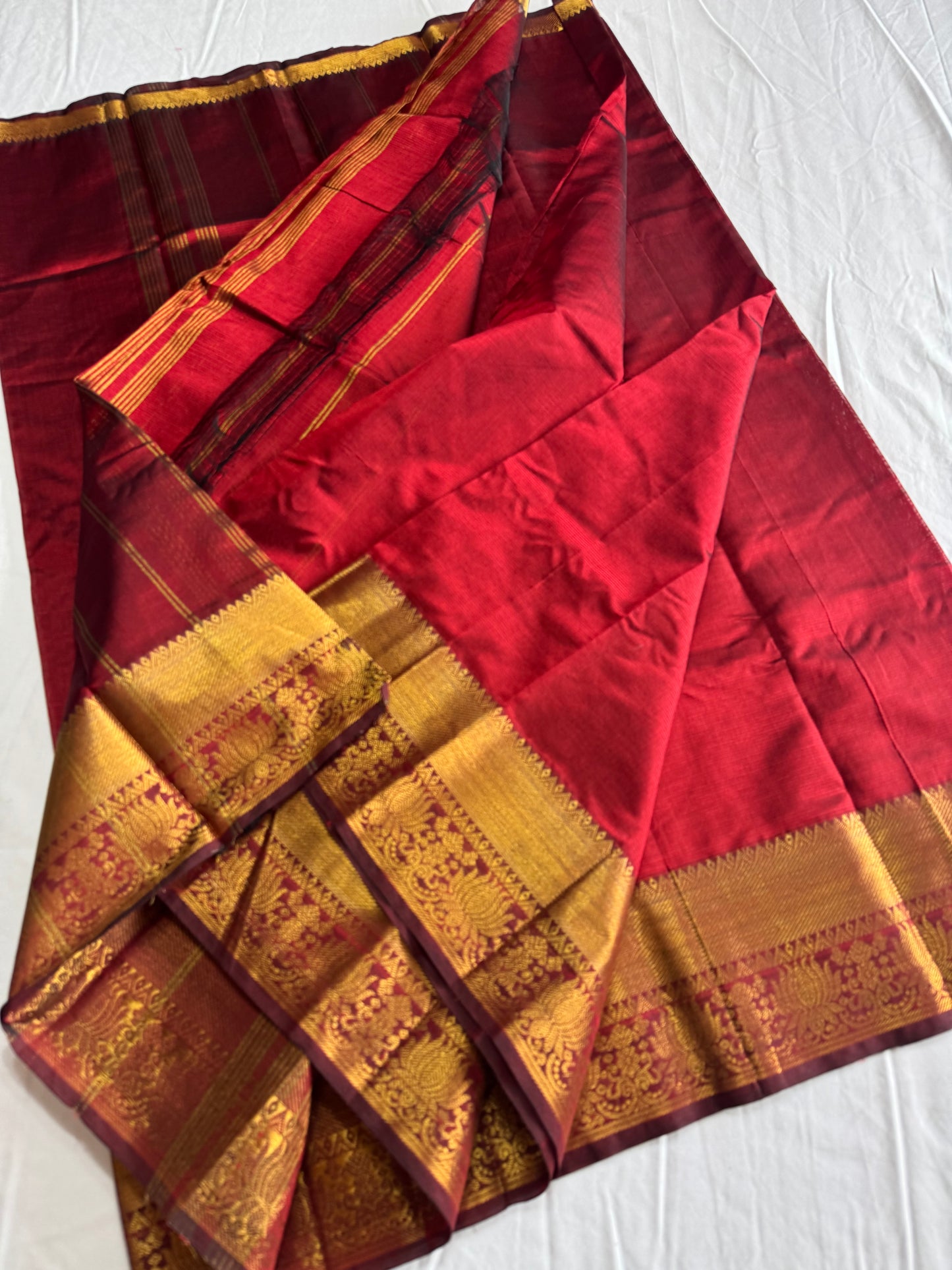 Mangalagiri Pattu by cotton saree with kanchi border