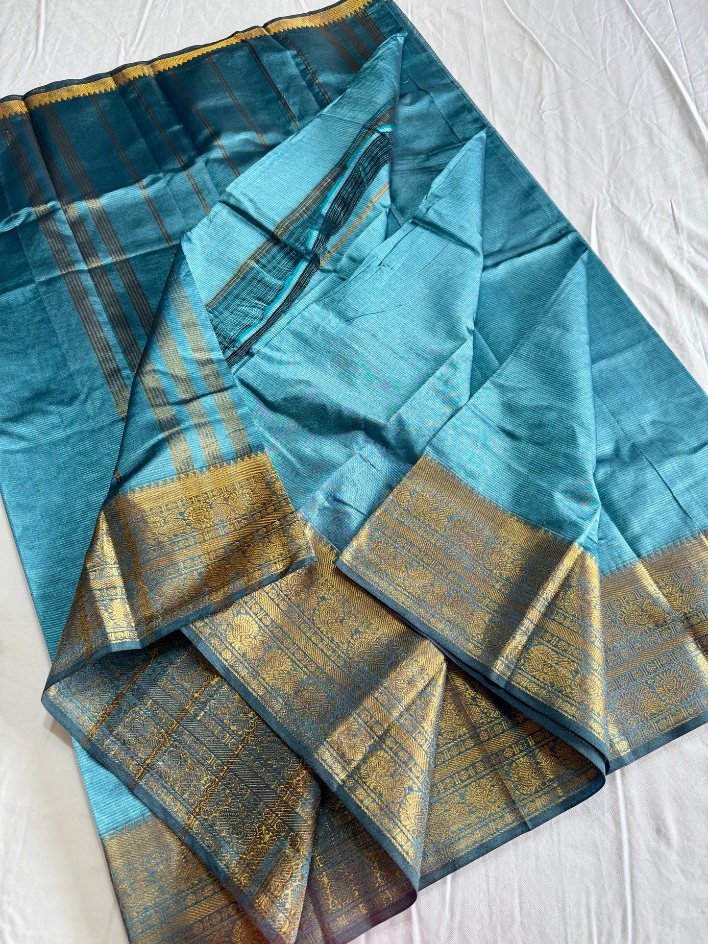 Mangalagiri Pattu by cotton saree with kanchi border