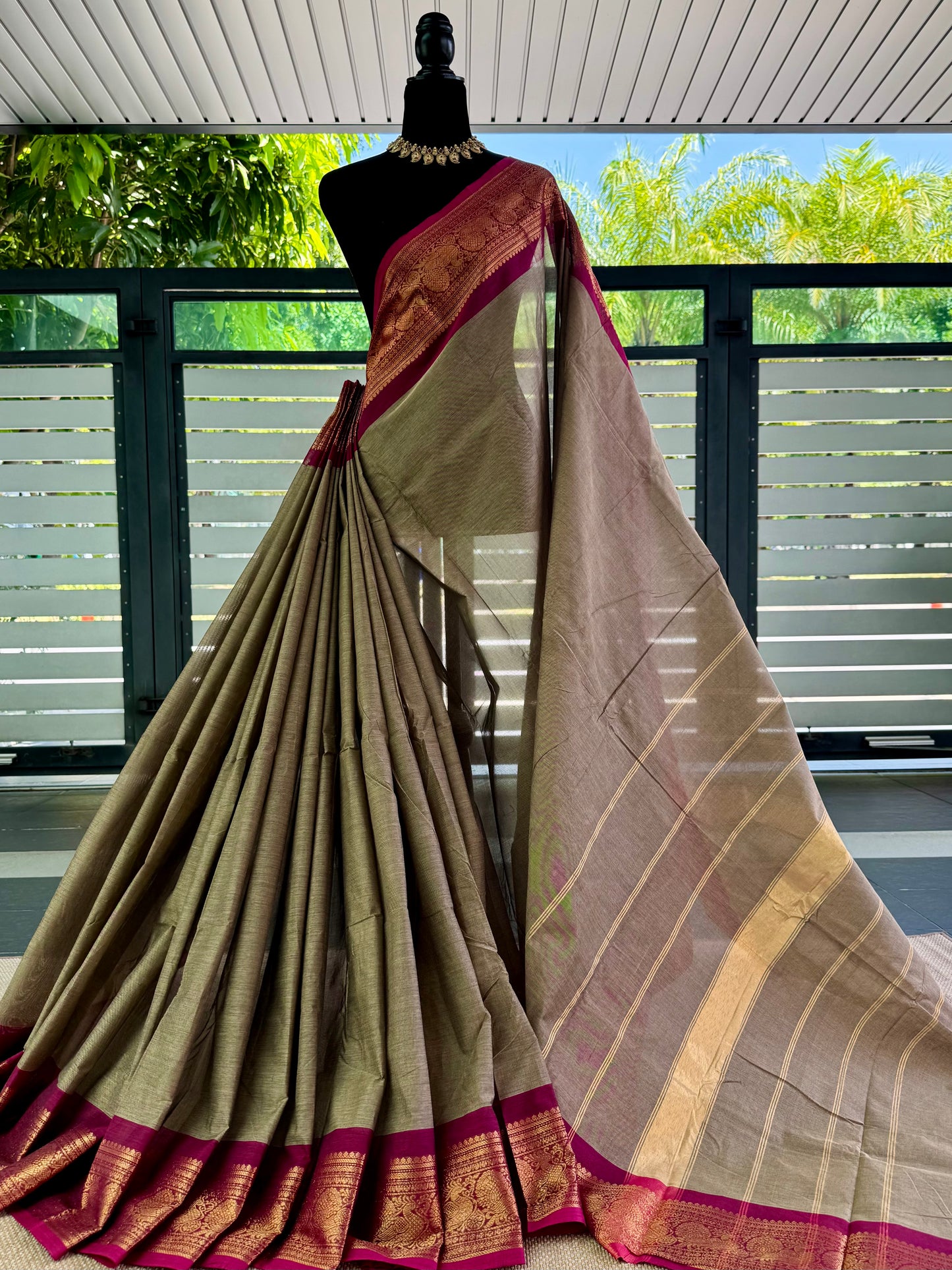 100 Counts Chettinadu Cotton Saree