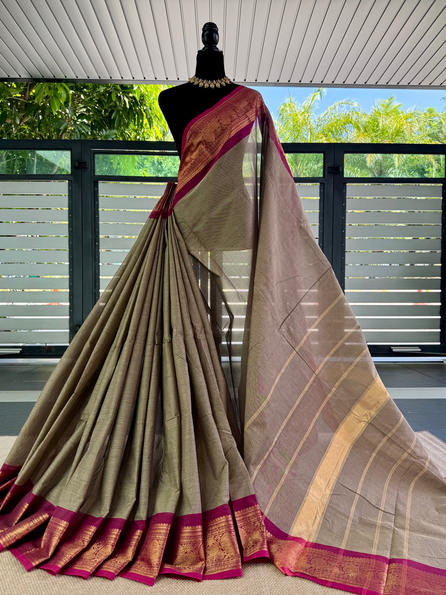 100 Counts Chettinadu Cotton Saree