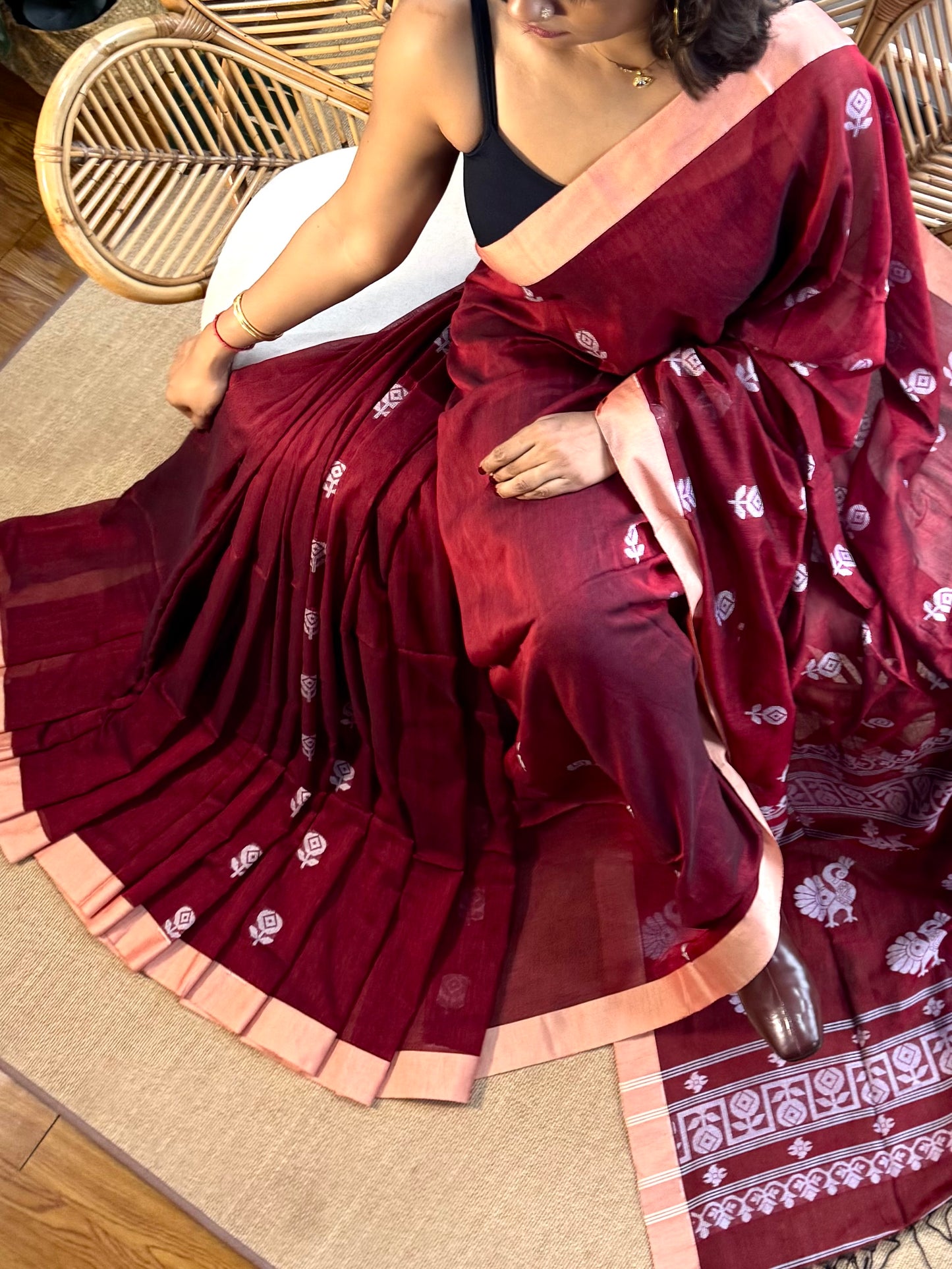 Bengal Loomz - soft  Khadi Cotton Saree