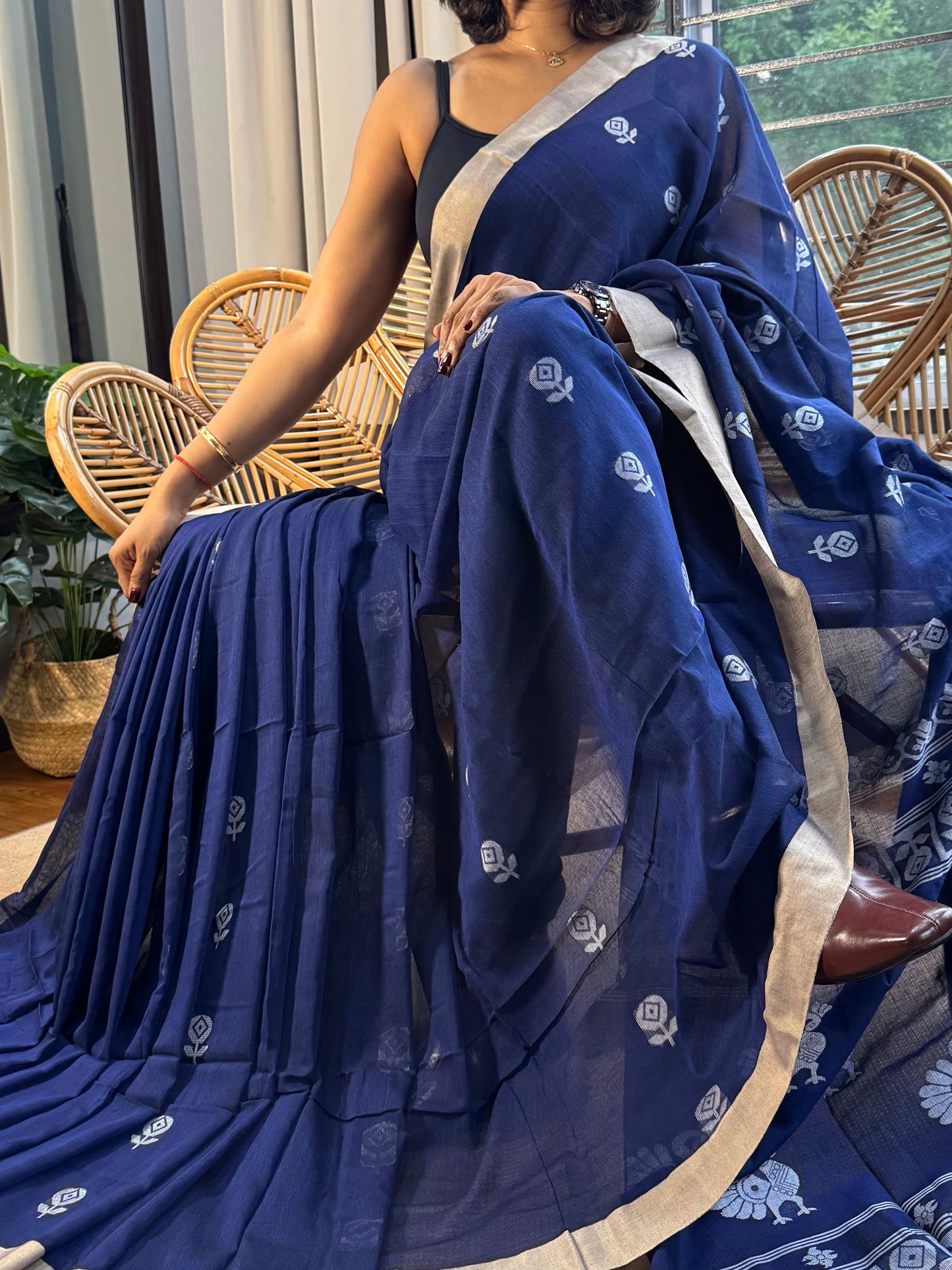 Bengal Loomz - soft  Khadi Cotton Saree