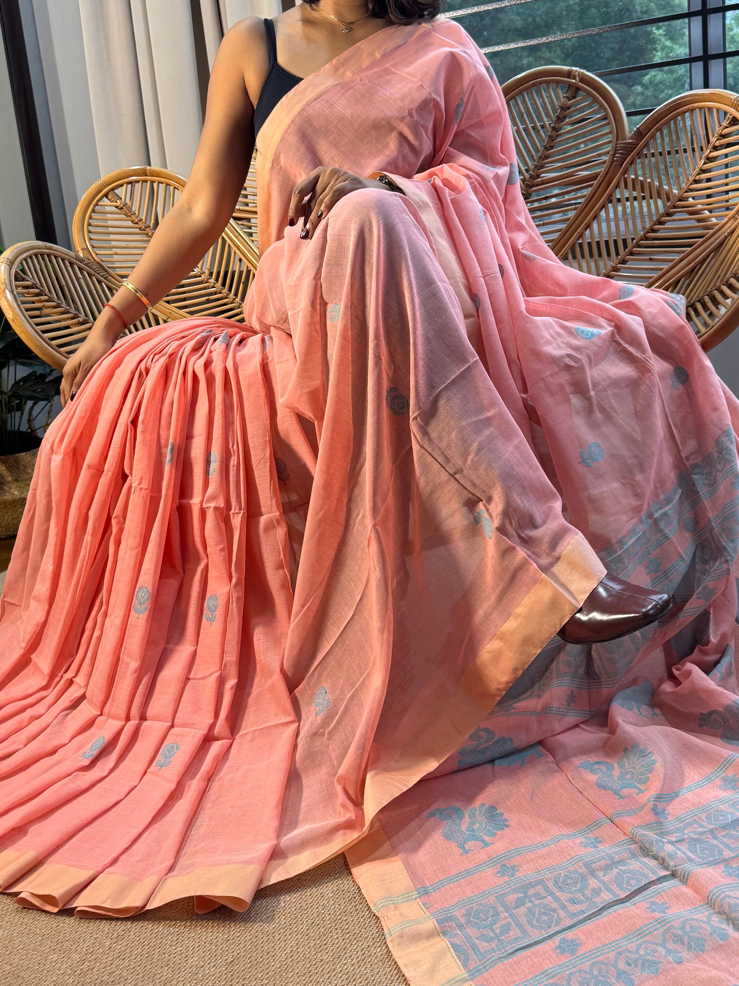 Bengal Loomz - soft  Khadi Cotton Saree