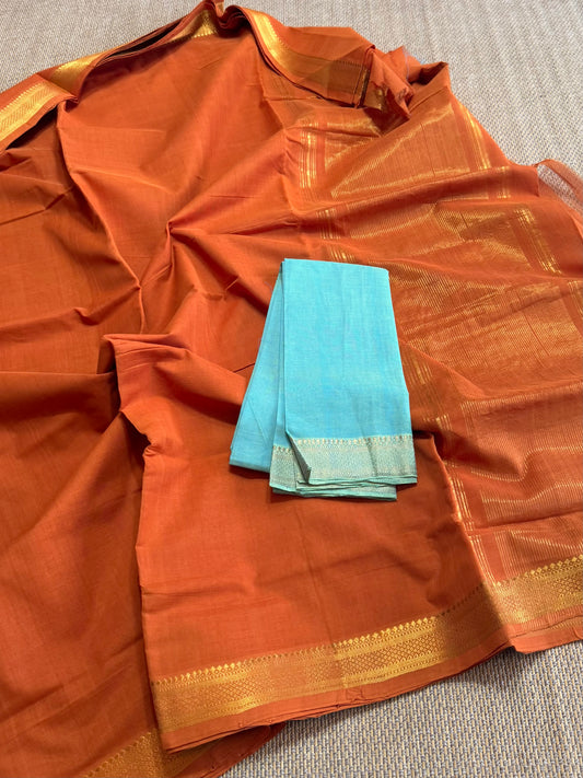 MAnglagiry thick weaving cotton saree