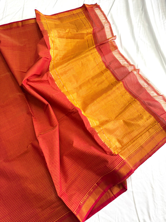 Handloom Mangalagiri Cotton Saree