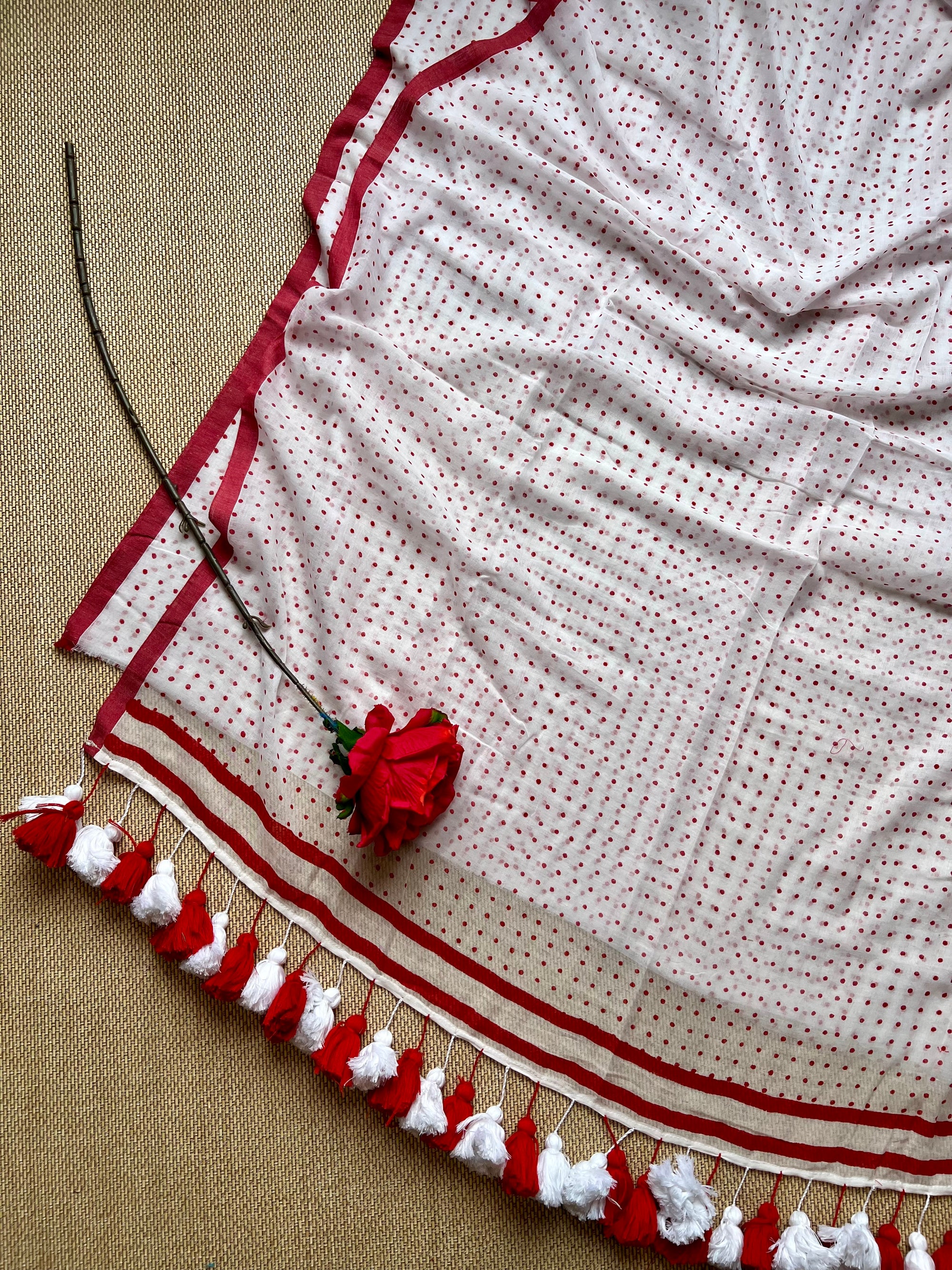 Nila - Hand Block Printed Saree