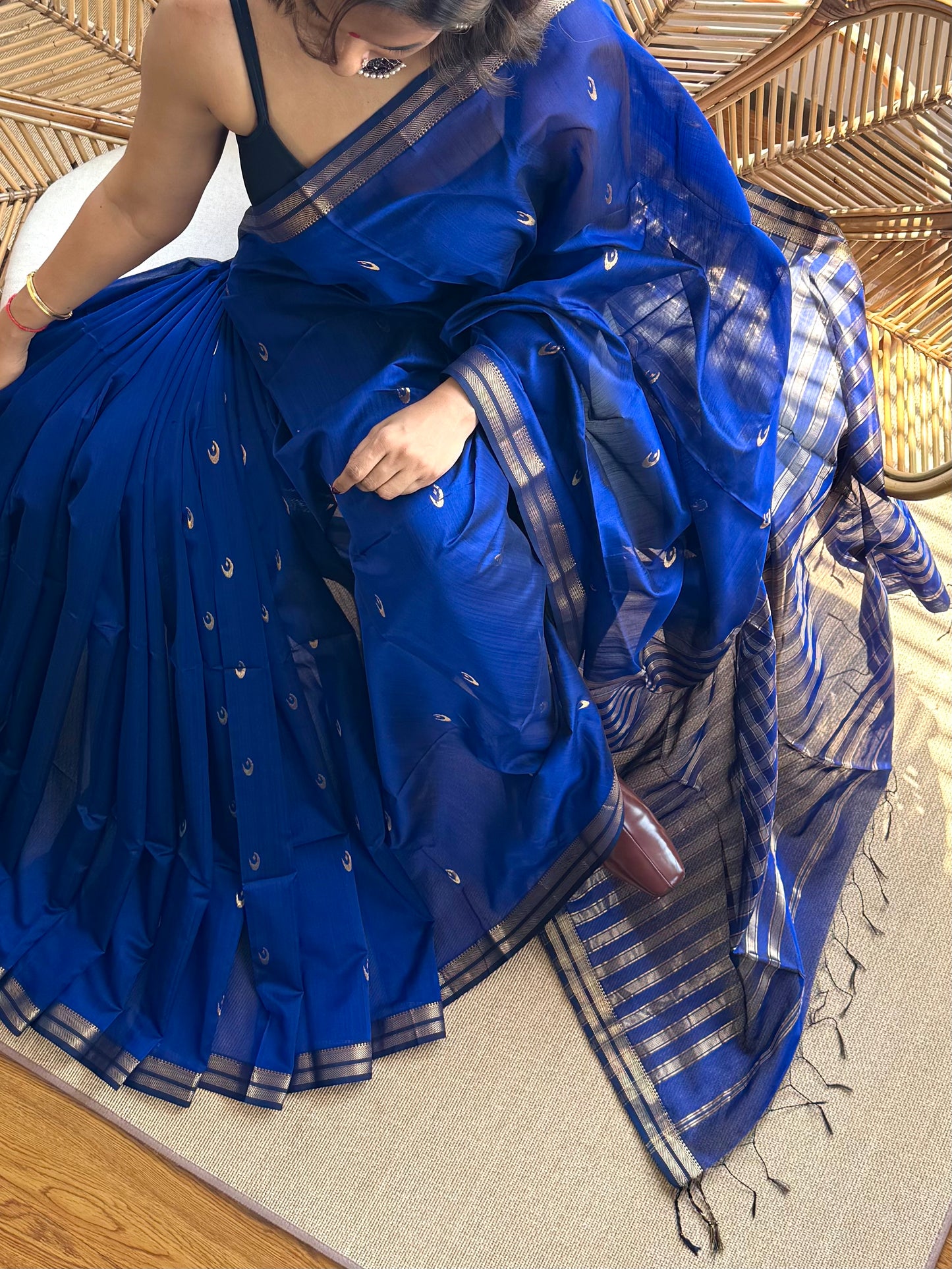 Moon 🌖 Maheswar silk cotton saree
