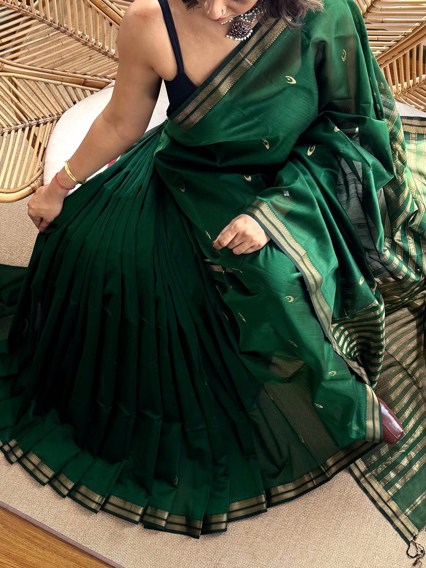 Moon 🌖 Maheswar silk cotton saree