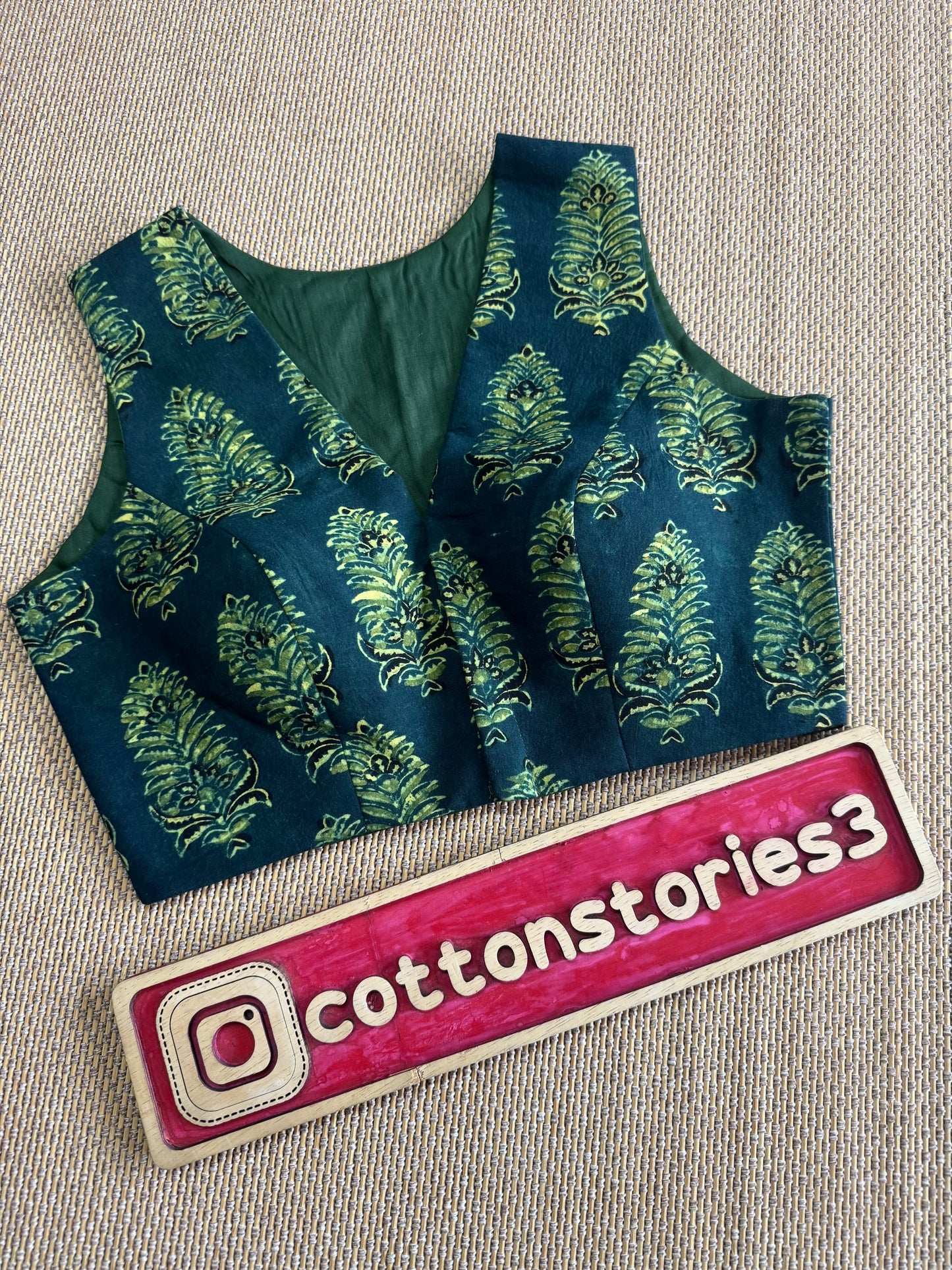 Artisan  ready made blouse green