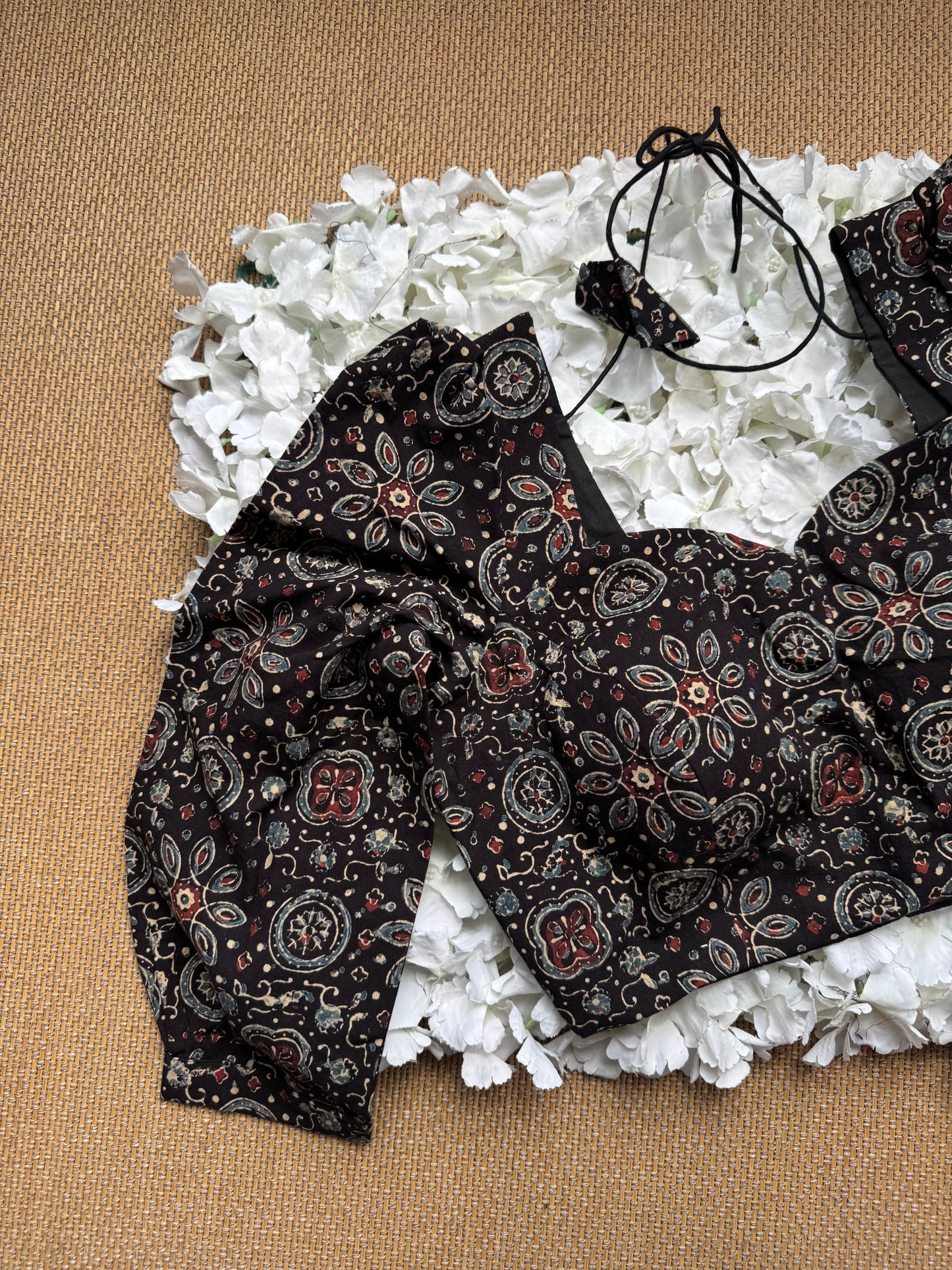 Ajrakh Saree Blouse