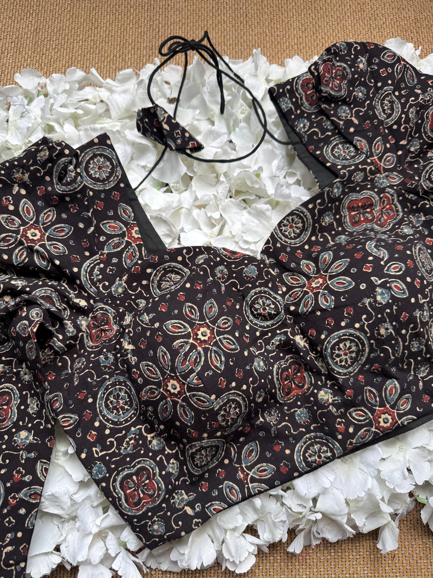 Ajrakh Saree Blouse