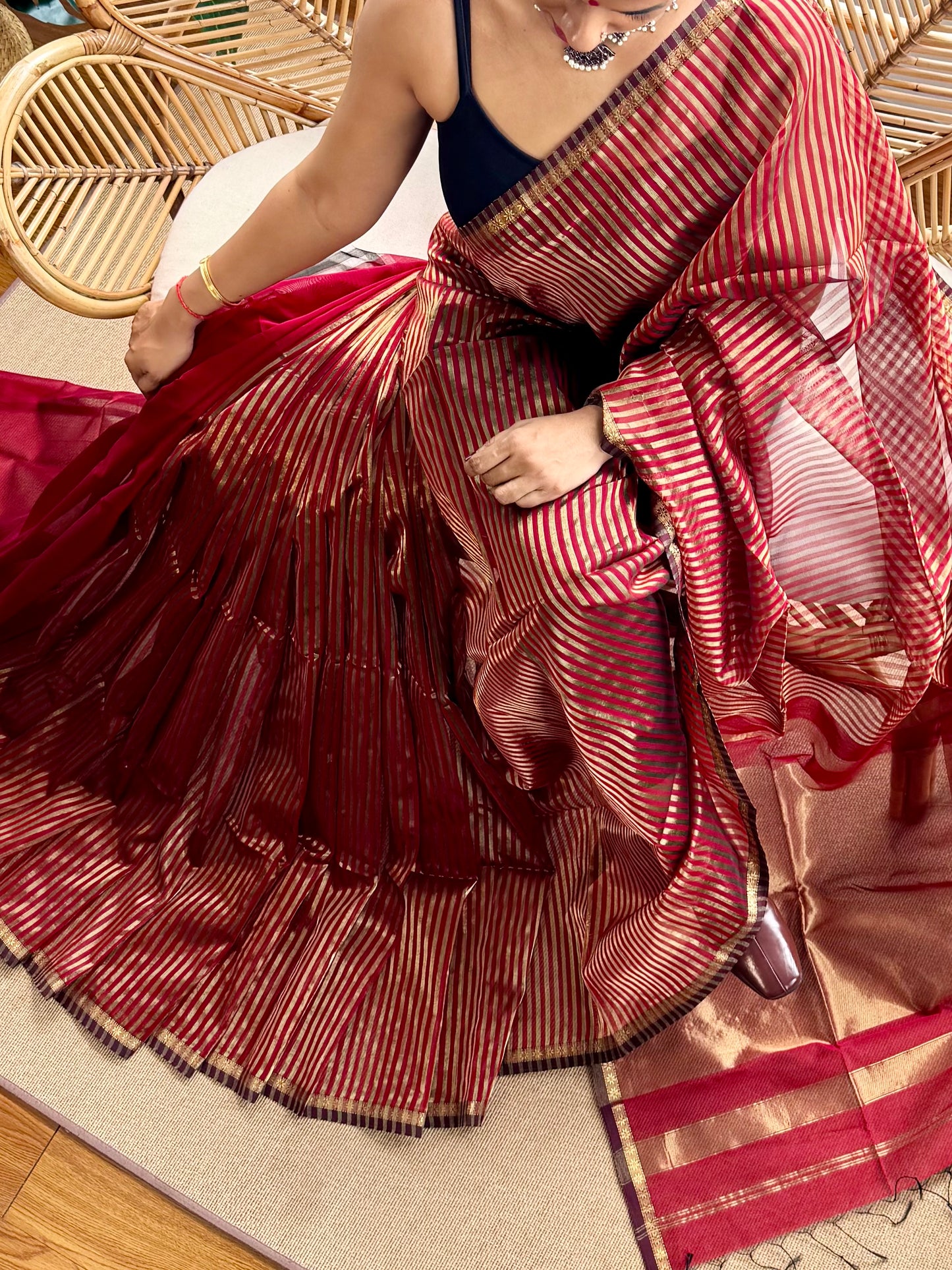 Maheswar silk cotton saree